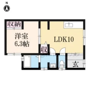 京都府京都市上京区筋違橋町【一戸建】の間取り