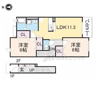 ベル ファミーユ?1番館【2階】の間取り