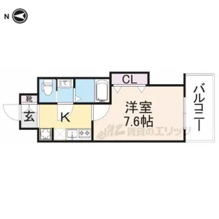 シェリロ香里園【9階】の間取り