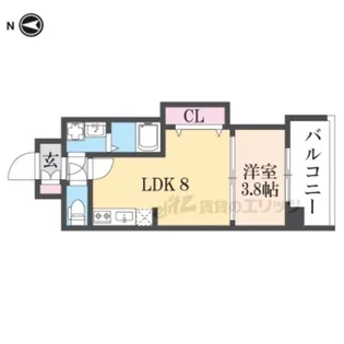 シェリロ香里園【6階】の間取り