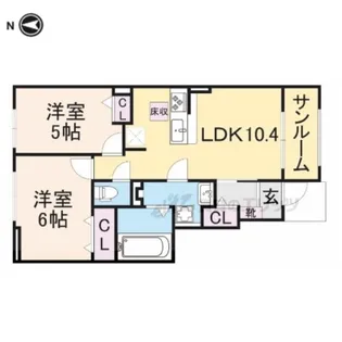 ボナール?【102号室】の間取り