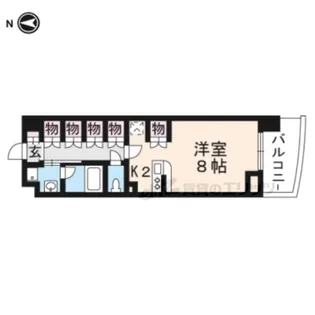ベラジオ五条堀川【1203号室】の間取り