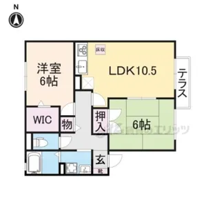 ラフィーネ結崎 A棟【1階】の間取り