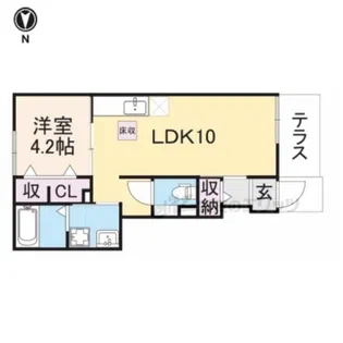 サニーシャトウS【1階】の間取り