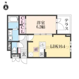 K.N.harmony【1階】の間取り