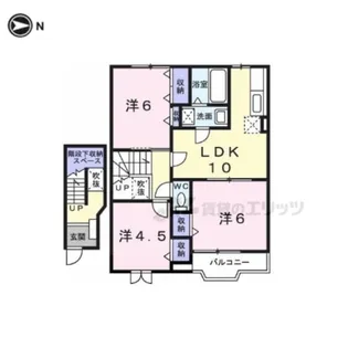 クレストール真美【2階】の間取り