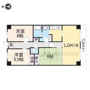 3LDKの間取り画像