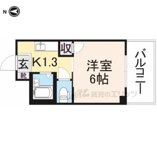 メゾンふたかみ【205号室】の間取り