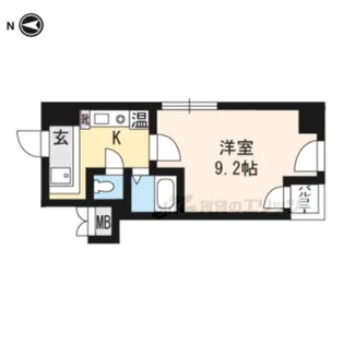 グランドパレス御池【402号室】の間取り