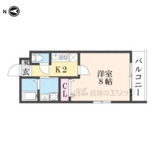 クオリエ京都堀川アネックス【5階】の間取り