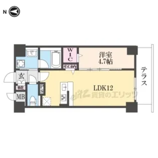 Sole Cedar西大寺【1階】の間取り