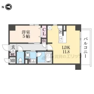 Sole Cedar西大寺【5階】の間取り