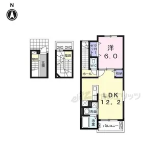 プリート カーサ【3階】の間取り