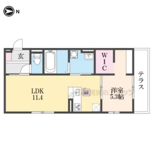 J'FORT京都山科【1階】の間取り