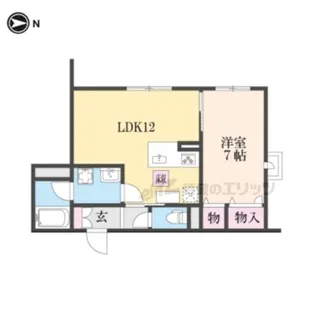 LATOUR桃山【1階】の間取り