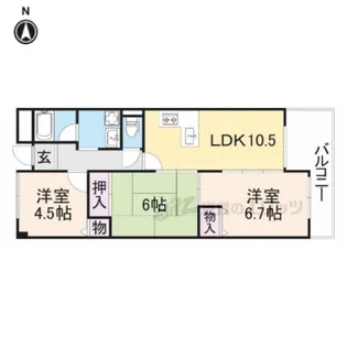 長楽ビル【7階】の間取り