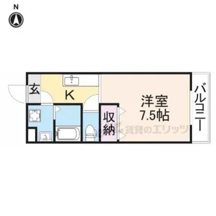 コルネッホ【201号室】の間取り