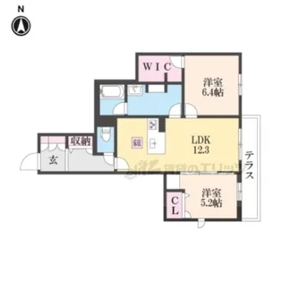 Shamaison Stella Risaia【1階】の間取り