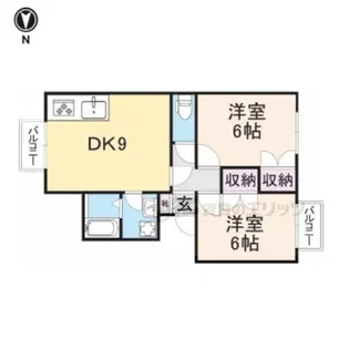 ベルサス坊城【2階】の間取り