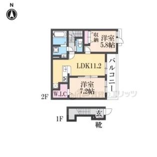 ベルオーブ??【2階】の間取り