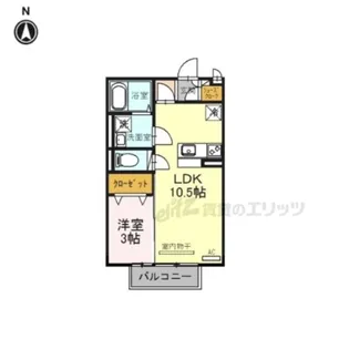 セジュールメゾン【2階】の間取り