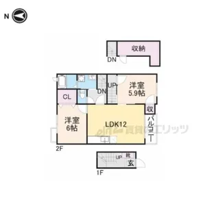 フレグランス【2階】の間取り