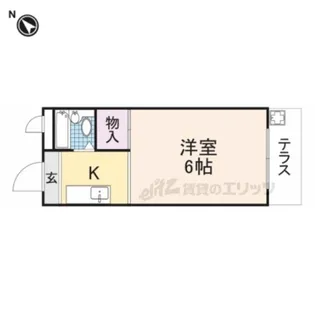 第2三島ハイツ【1階】の間取り