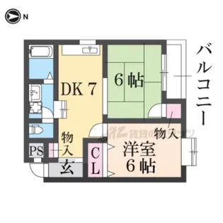 サニーコート菜畑【403号室】の間取り