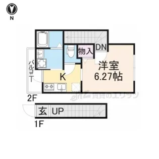 レフレール【202号室】の間取り