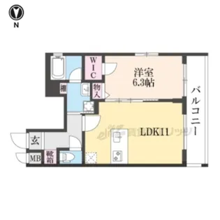 ベラジオ雅び京都洛央【503号室】の間取り