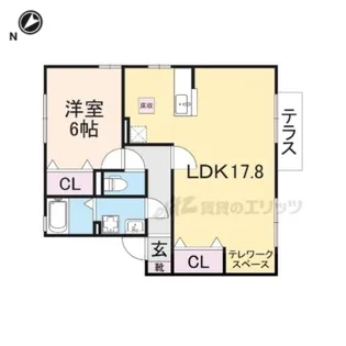 ディアコート?【1階】の間取り