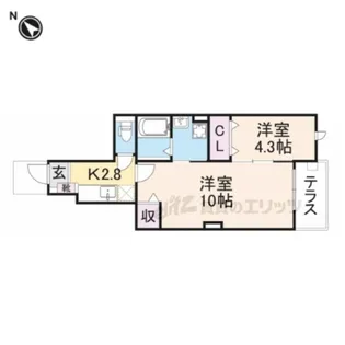 オーセンティック4【103号室】の間取り