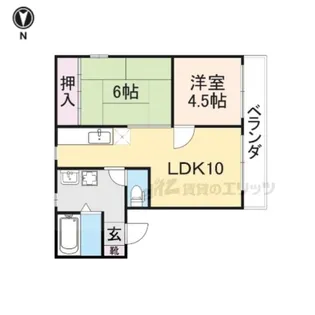 シャルム赤膚?【2階】の間取り