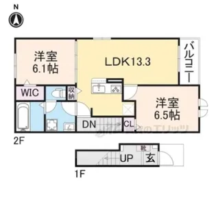 コンフォール水口【2階】の間取り