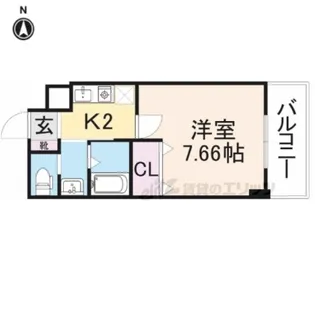 リヴィックスマンション【5階】の間取り