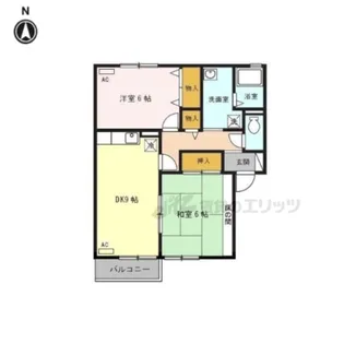 グリーンコート ?【103号室】の間取り