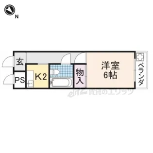 第二広秀ハイツ【2階】の間取り