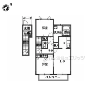 メゾン・シャトレール【B201号室】の間取り