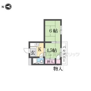 シャルマン三栗【3階】の間取り