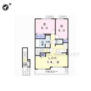 スカイビレA【202号室】の間取り