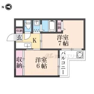 メゾンスイート西大寺【409号室】の間取り