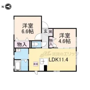アルカディア アネックス【102号室】の間取り
