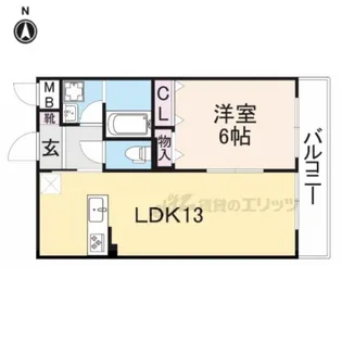 シャルレ17番館【503号室】の間取り