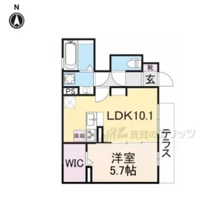 グレース北市【1階】の間取り