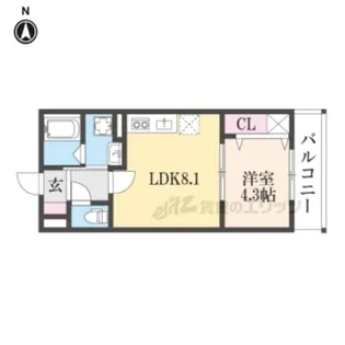 アート香里園【3階】の間取り