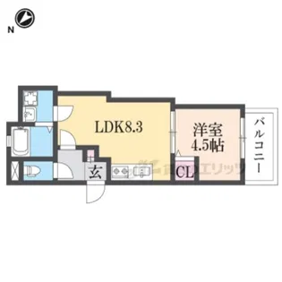 ALEGRIA星田【1階】の間取り