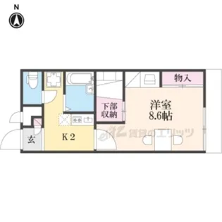 レオパレスSAWAH【101号室】の間取り