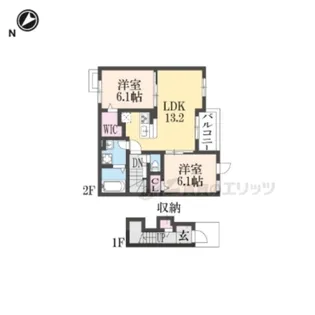 ラ ヴェローナ【2階】の間取り