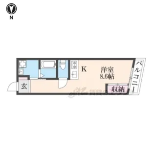 JOB-?号館【2階】の間取り