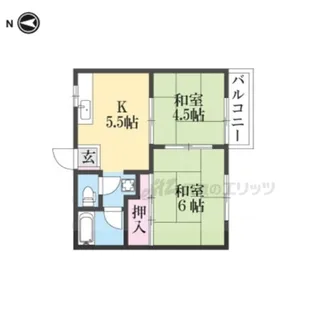 ラブリーハイツ【2階】の間取り